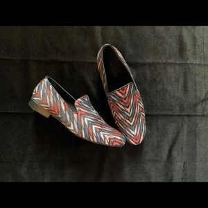 Men’s Aldo Red White and Blue Woven loafers 10